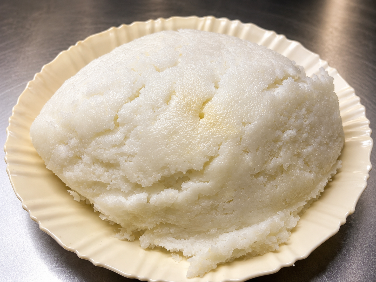 Freshly prepared ugali